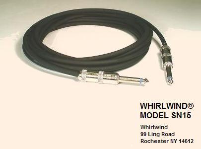 Whirlwind Model SN15 Audio Cable